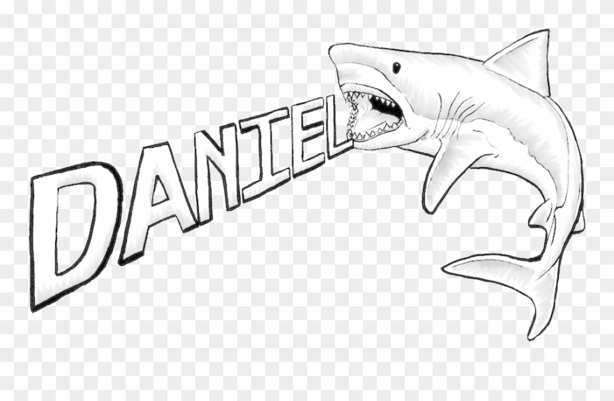 Great White Shark Drawing - Cool Drawings Of Sharks Clipart