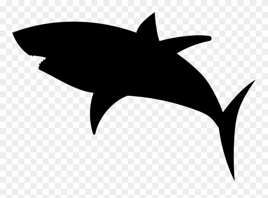 Great White Shark Silhouette Clipart