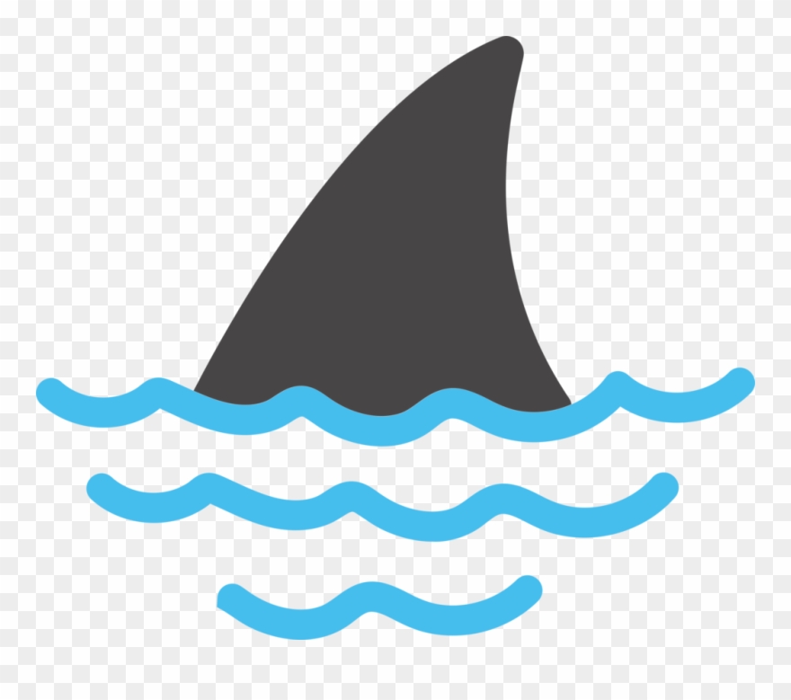 Clipart Football Shark - Shark Fin Clipart Transparent - Png Download