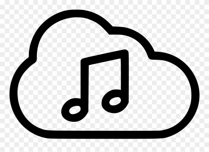Graphic Freeuse Music Playing Cloud Svg Png Icon Free - Music Download Clipart