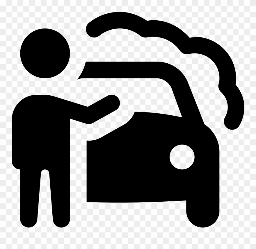 Car Cleaning Icon - Vector Graphics Clipart