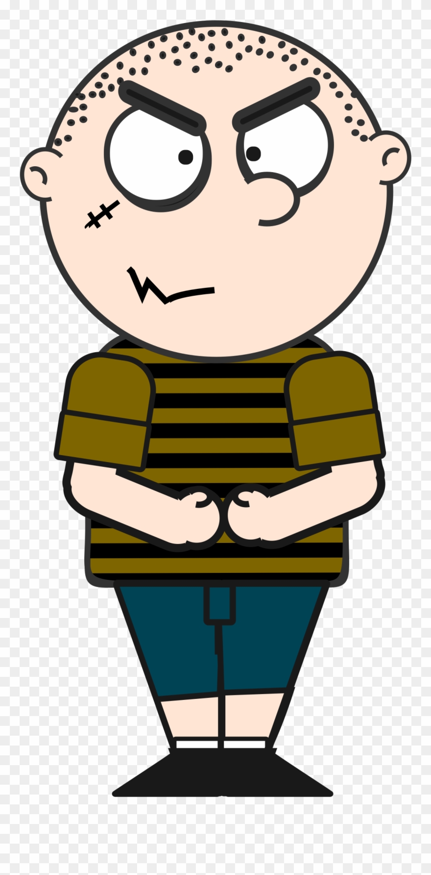 Picture Clipart Strange Big Image - Bully Cartoon No Background - Png Download