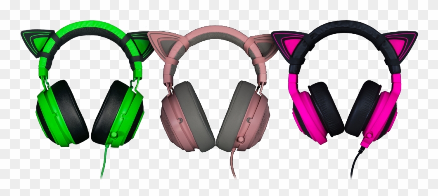Png Transparent Kitty Ears For Razer - Razer Kraken Cat Ears Clipart