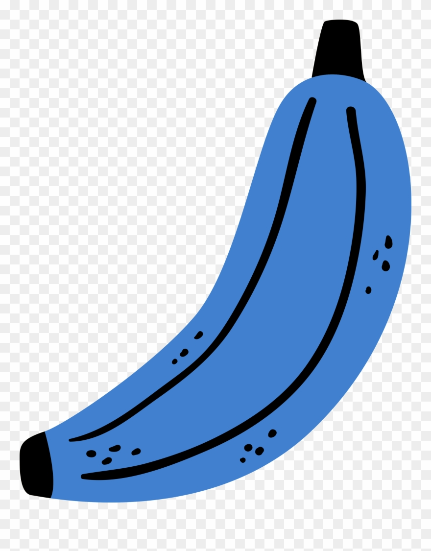 •leave - Blue Banana Clipart - Png Download