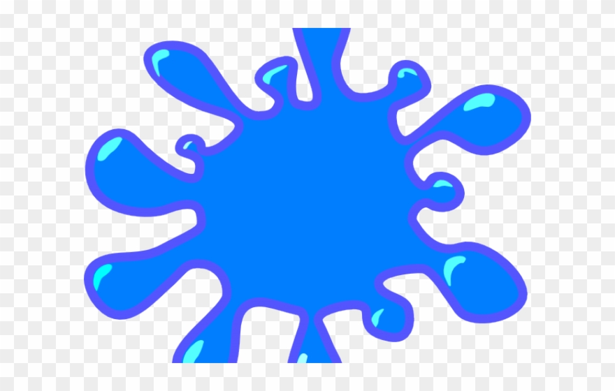 Light Blue Clipart Clip Art Blue - Paint Splatter Cut Outs - Png Download
