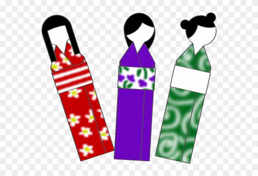 Japanese Bookmarks And - Printable Japan Paper Dolls Clipart