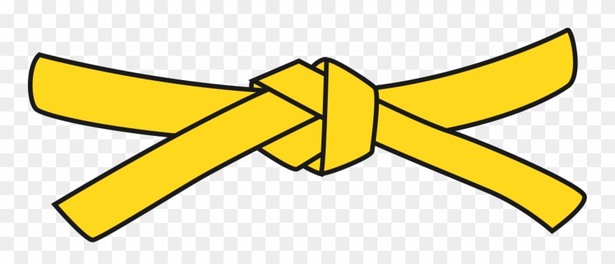 Black Belt Path - Yellow Belt Clipart