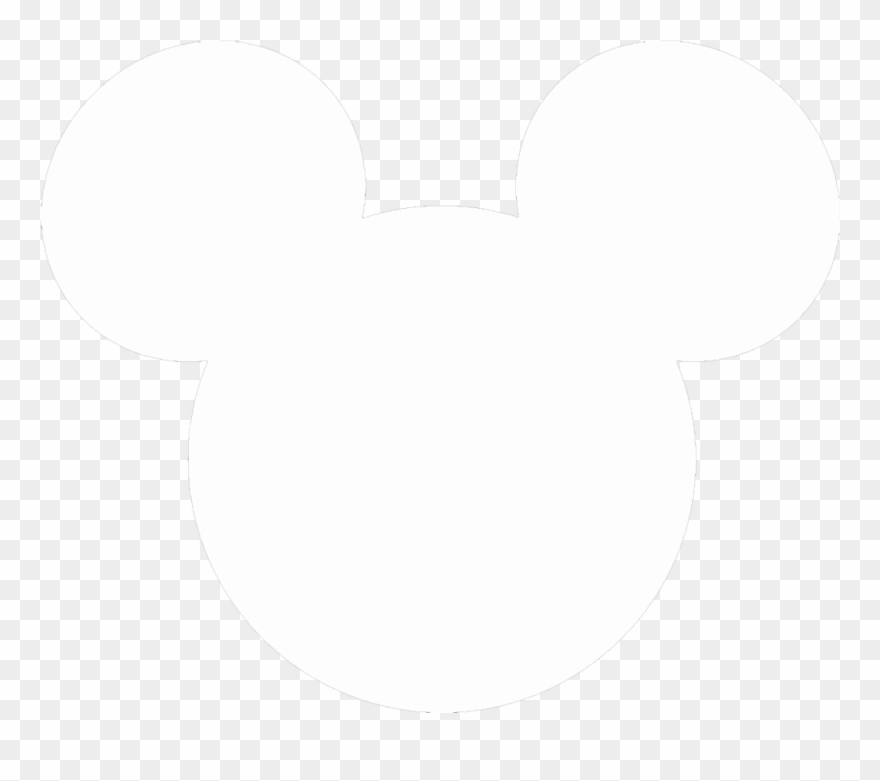 Caribbean Beach Resort - Mickey Mouse White Silhouette Clipart