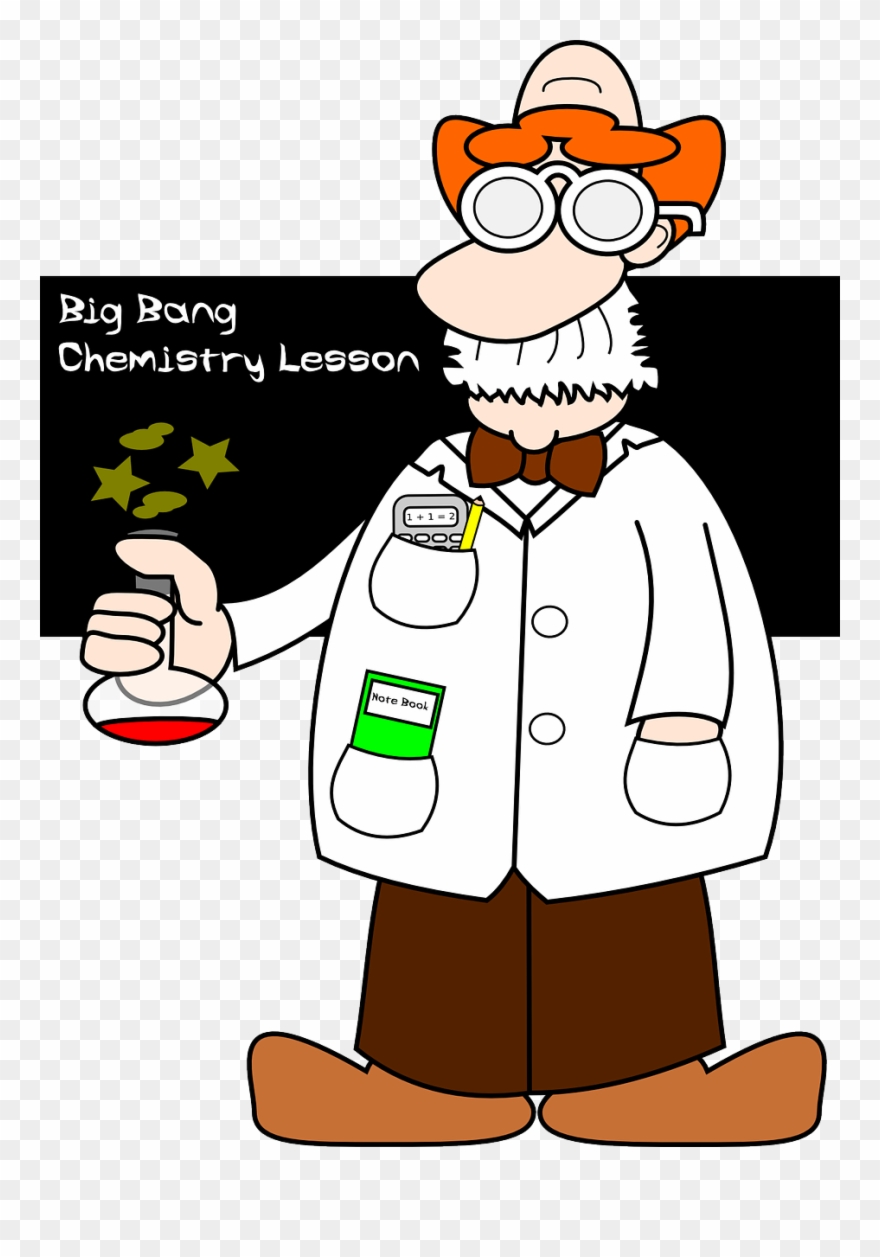 Philosopher Clipart Curious Student - Chemistry Professor Cartoon - Png Download