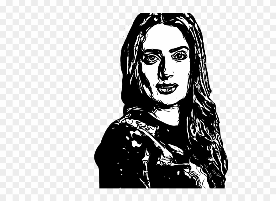 Salma Hayek - Salma Hayek Illustration Clipart