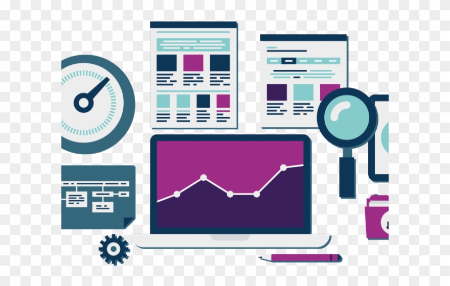Marketing Clipart Marketing Audit - Art Print: Bloomua's Website Seo And Analytics Icons, - Png Download