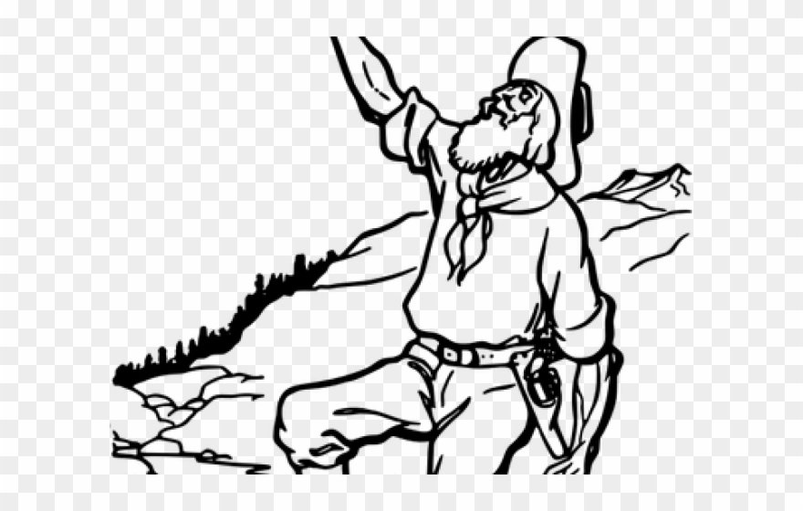 Canyon Clipart Gold Panner - California Gold Rush Drawings - Png Download