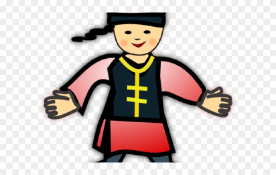 Chinese Clipart Chinese Clothes - Chinese Boy Clip Art - Png Download