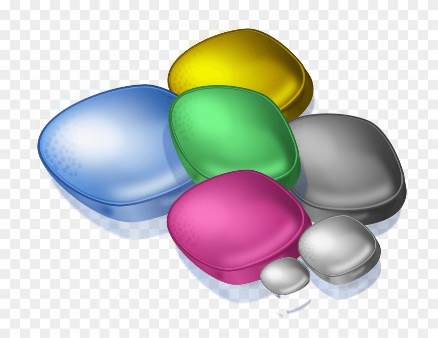 The Stone Cliparts - Colorful Stone Clipart Transparent - Png Download