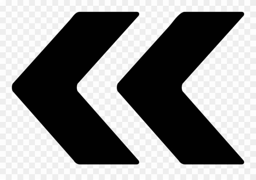 Jpg Freeuse Double Left Arrowheads Svg - Double Arrow Vector Png Clipart