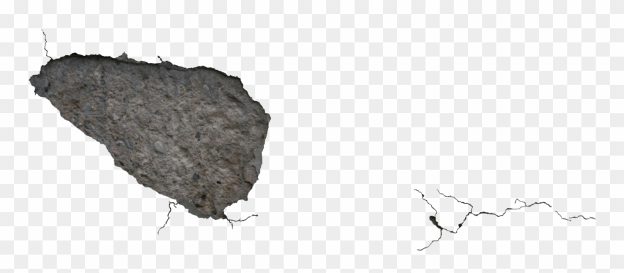 Transparent Cracks Concrete - Crack Decal Texture Png Clipart