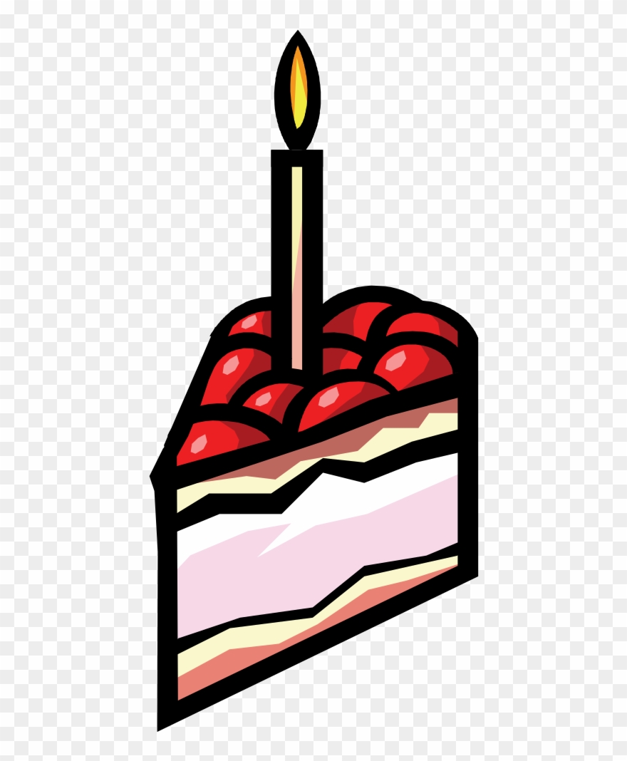 Slice Of Cherry Cake Clipart