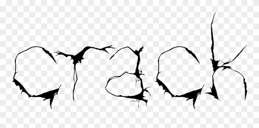 Png Crack Clip Art Royalty Free Stock - Crack Font Transparent Png
