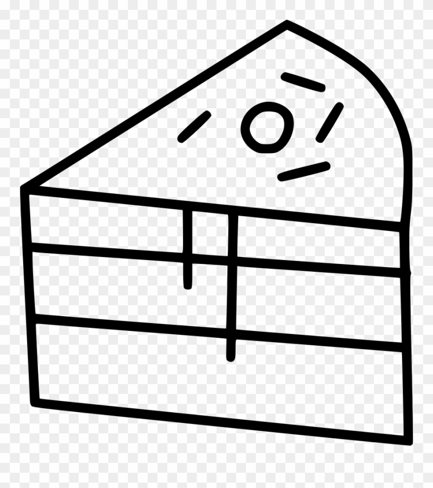 Cake Dessert Slice Pie Sweet Cranberry Svg Png Icon - Pie Clipart