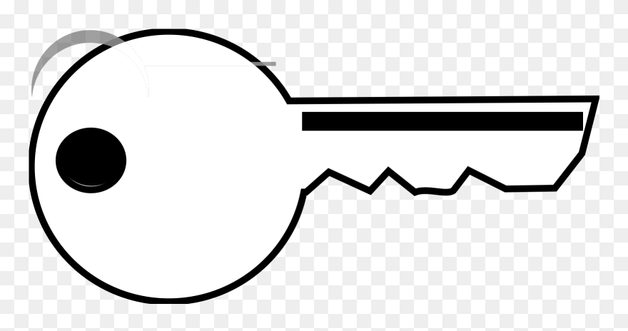 Key Black And White Clipart