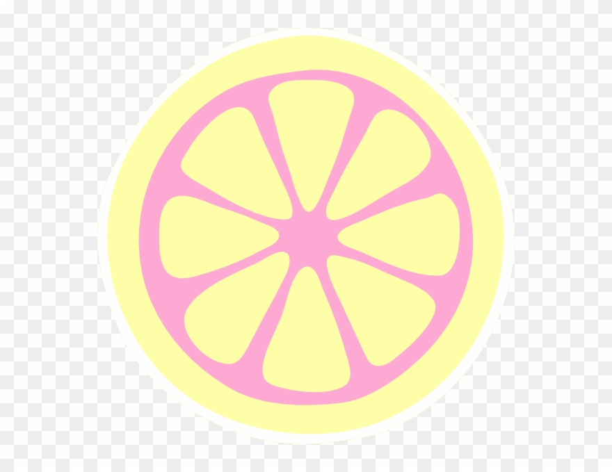 Pink Lemon Slice Clip Art - Ship - Png Download