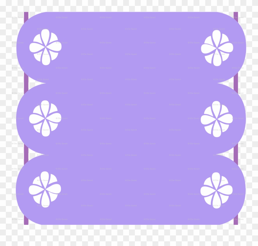Sofia Clipart Border - Double Border Fabric - Sofia - Double Border Custom - Png Download