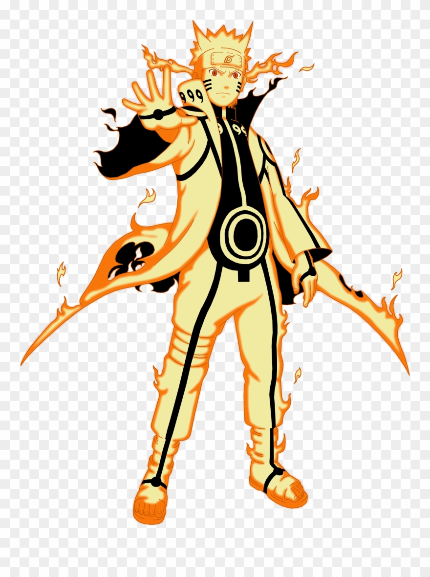With Kurama Sage Mode, And Standard Sage Mode Having - Naruto Kurama Mode Clipart