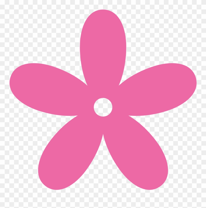 Hot Pink Flower Clipart Panda Free Images - Light Pink Flower Clipart - Png Download