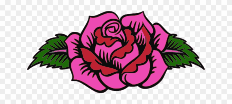 Pink Rose - Roses For Day Of The Dead Clipart