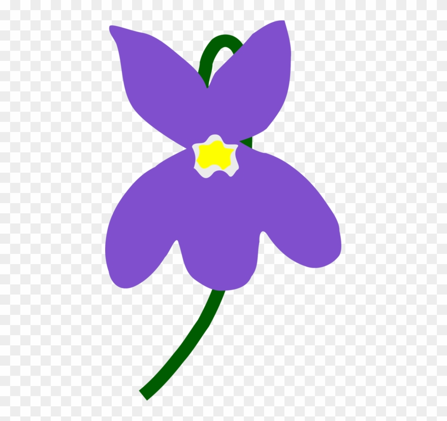 Violet Pansy Watercolor Painting Plants Flower - Watercolor Painting Clipart