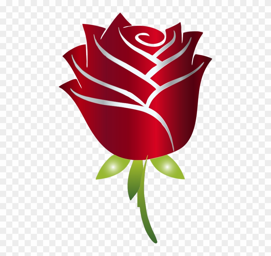 Rose Graphics - Beauty And The Beast Rose Png Clipart