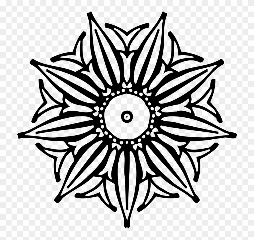 Flower Abstraction Symmetry Flowering Plant Abstract - Clip Art - Png Download