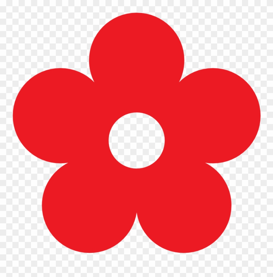 Flowers For Red Flowers Clip Art Border - Cute Pink Flower Clipart - Png Download