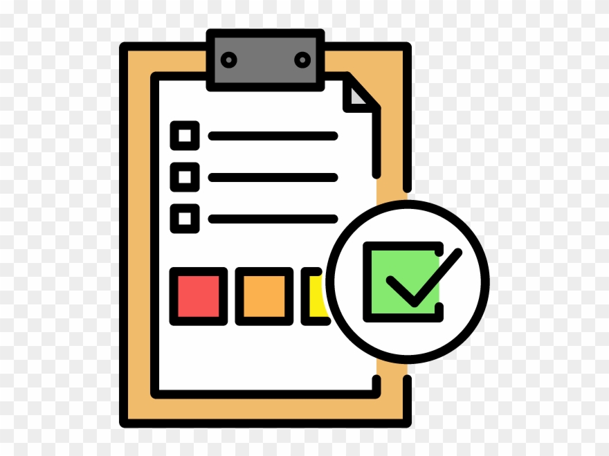 Symbolbild Eines Klemmbretts - Survey Icon Color Clipart