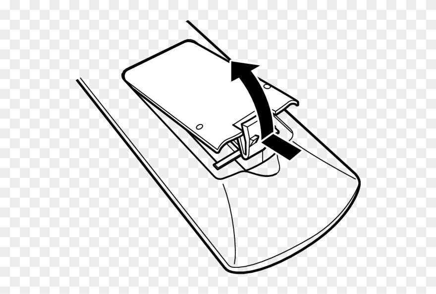 Insert Two Batteries Correctly Into The Battery Compartment - Sketch Clipart