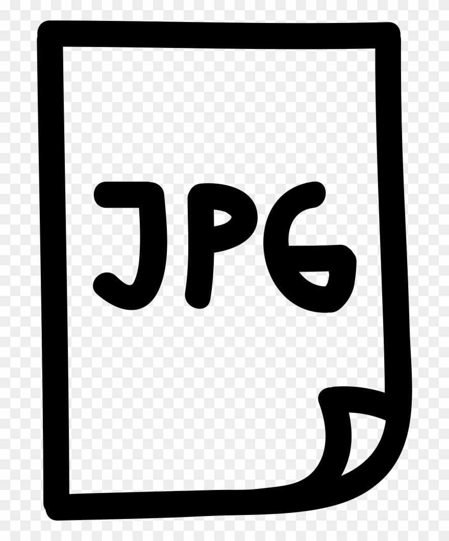 Jpg Hand Drawn File Symbol Comments Clipart