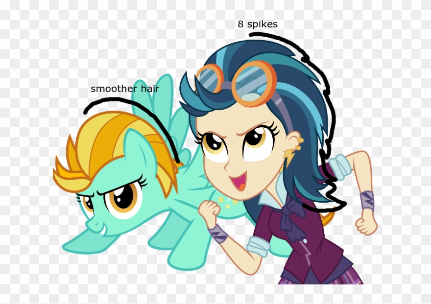 Comparison, Equestria Girls, Indigo Zap, Lightning - My Little Pony Equestria Girls Indigo Zap Clipart