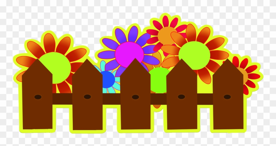Fence Cartoon Stencil Garden Transprent Png Free - Cartoon Fence Clipart Png Transparent Png