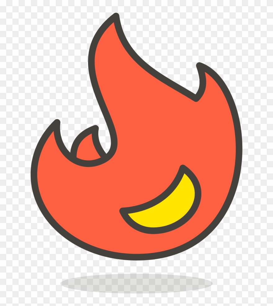 Transparent Color Emoji Fire Art Transparent Color - Emoji Llama De Fuego Png Clipart