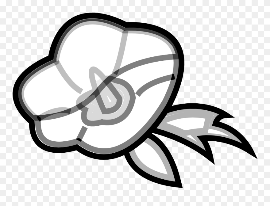 Clip Art Rose Of Sharon Icon Svg - Clip Art - Png Download