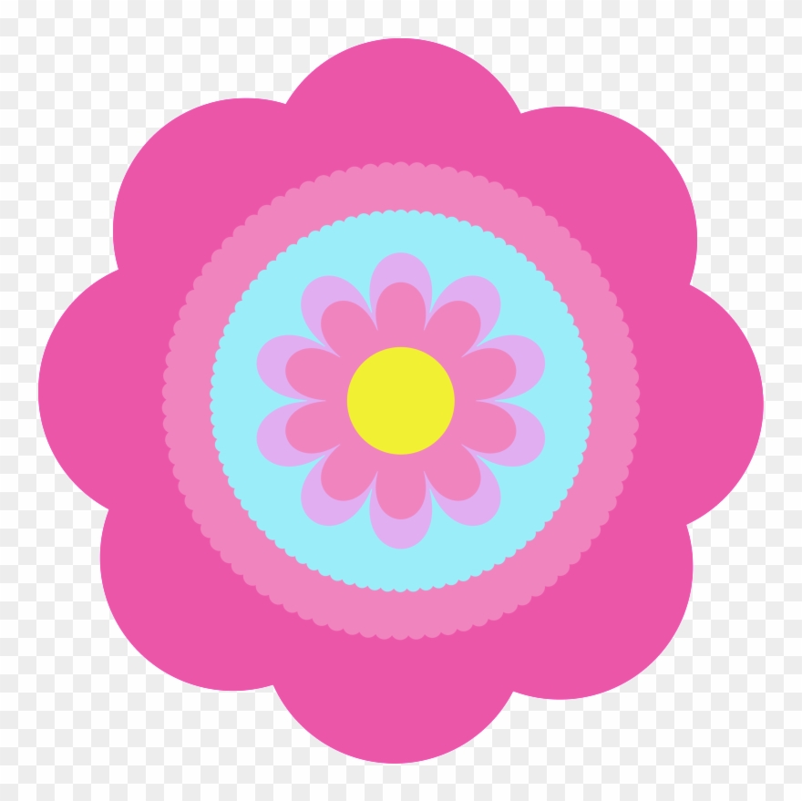 Digital Clipart Pretty Flower - Cute Flower Clipart Png Transparent Png
