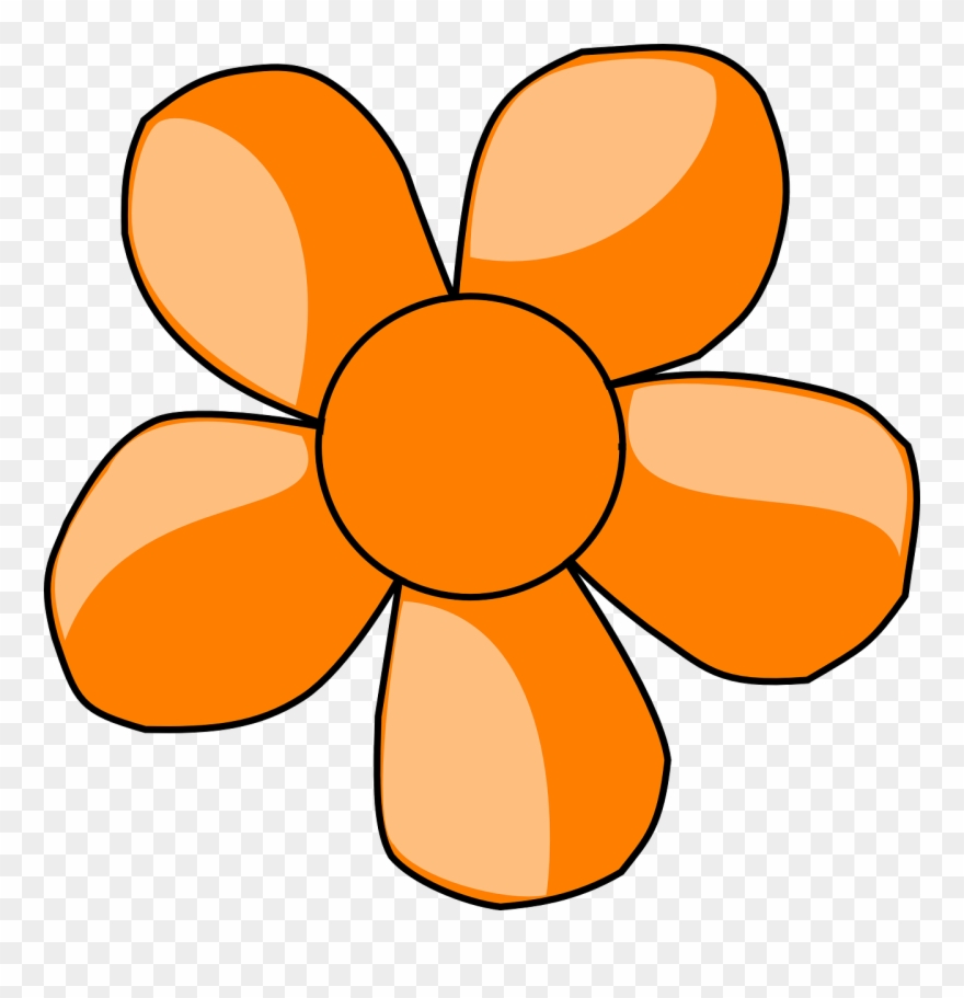 Daisy Flower Petals - Blue Simple Flower Clipart - Png Download