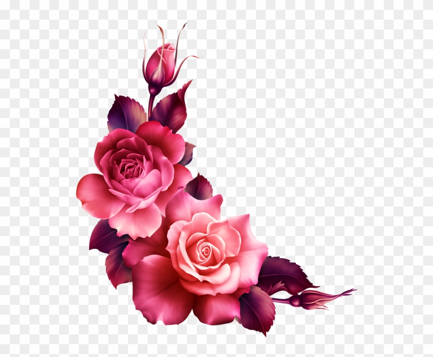 Roses - Watercolor Hummingbird Square Sticker 3" X 3 Clipart