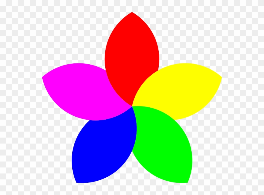 Flower 5 Petals Clipart - Png Download