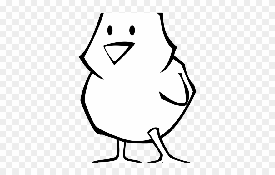 Spring Clipart Penguin - Easter Chick Coloring Pages - Png Download