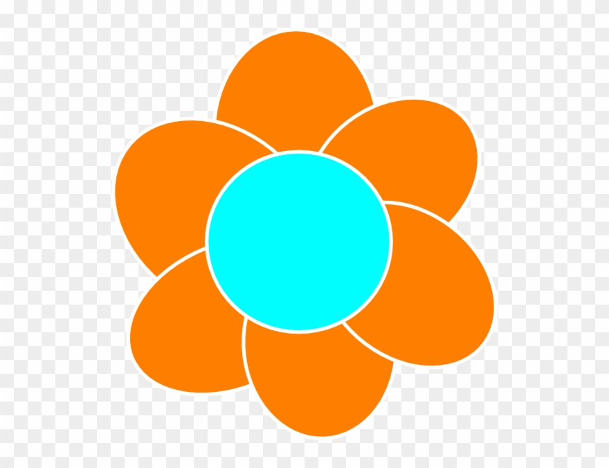 Orange Flower Clipart