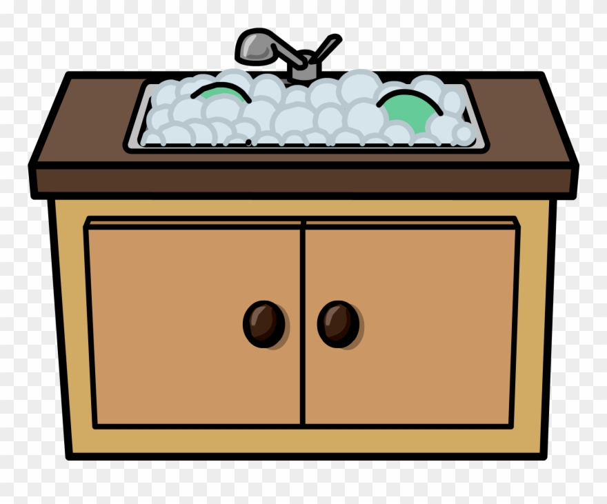 Clipart Kitchen Sink - Clipart Of A Sink - Png Download