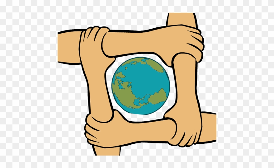 Clip Art King Martin Luther Day Join Hands Globe - Join Hand Clipart Png Transparent Png