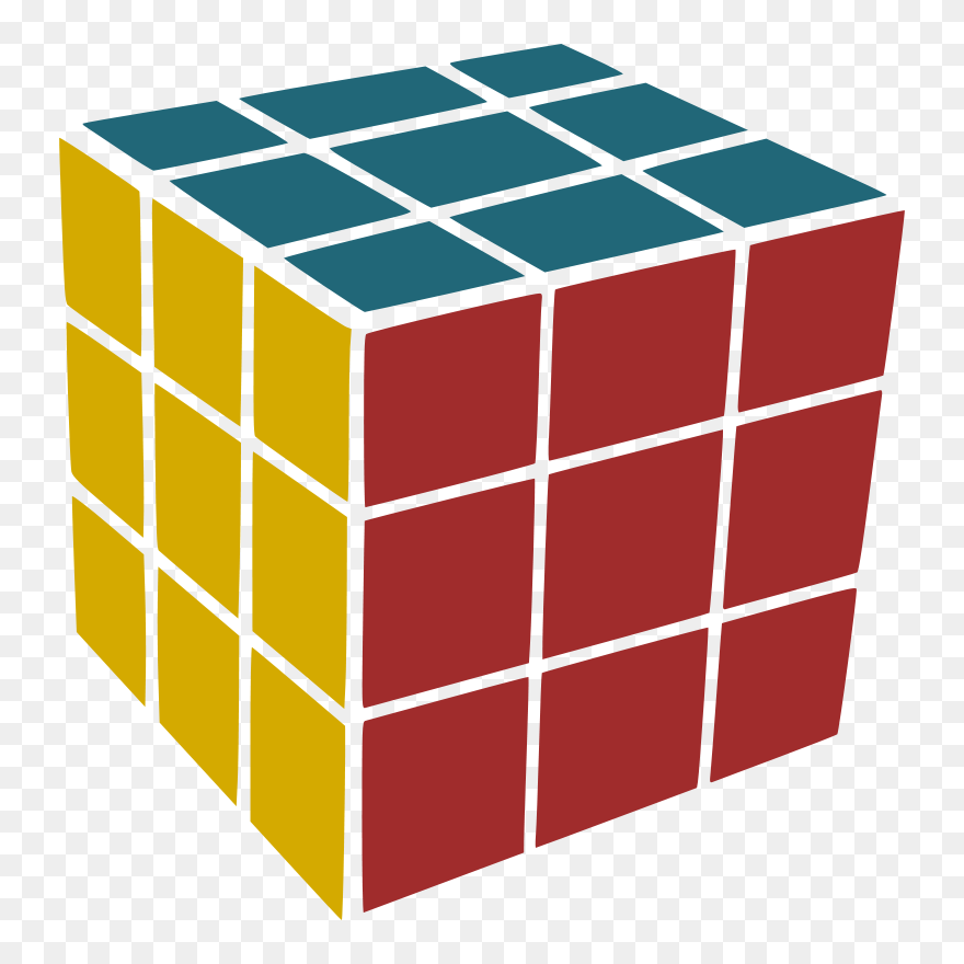 Rubik Clip Art At Clker Com Vector Clip Art Online - Rubik's Cube Vector Png Transparent Png