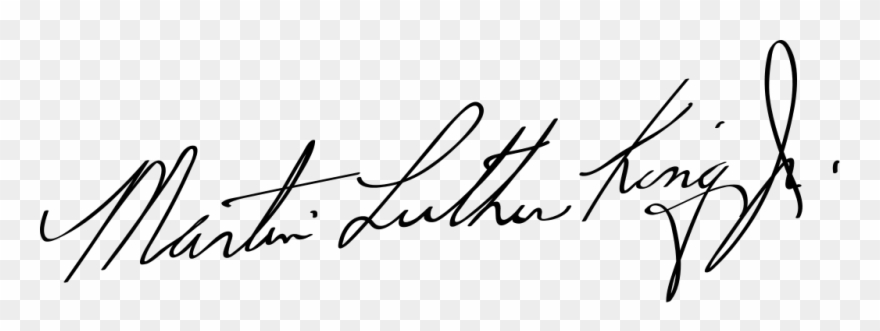 Picture - Firma De Martin Luther King Clipart